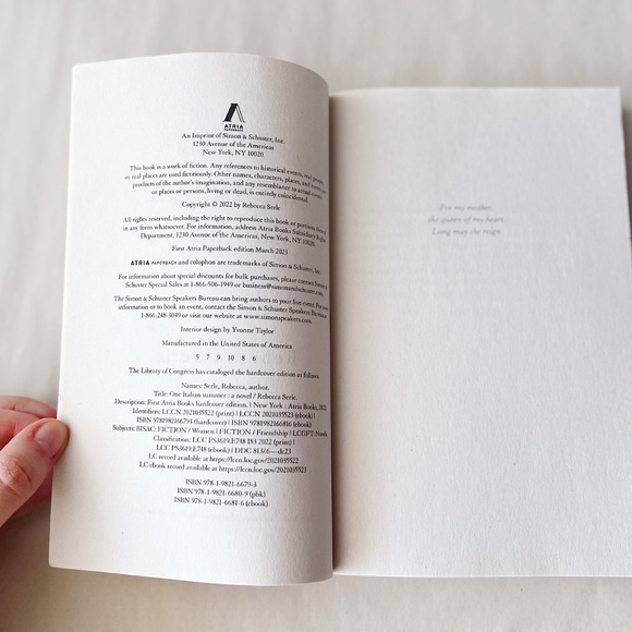 One Italian Summer by Rebecca Serle Paperback Book - Picture 4 of 4